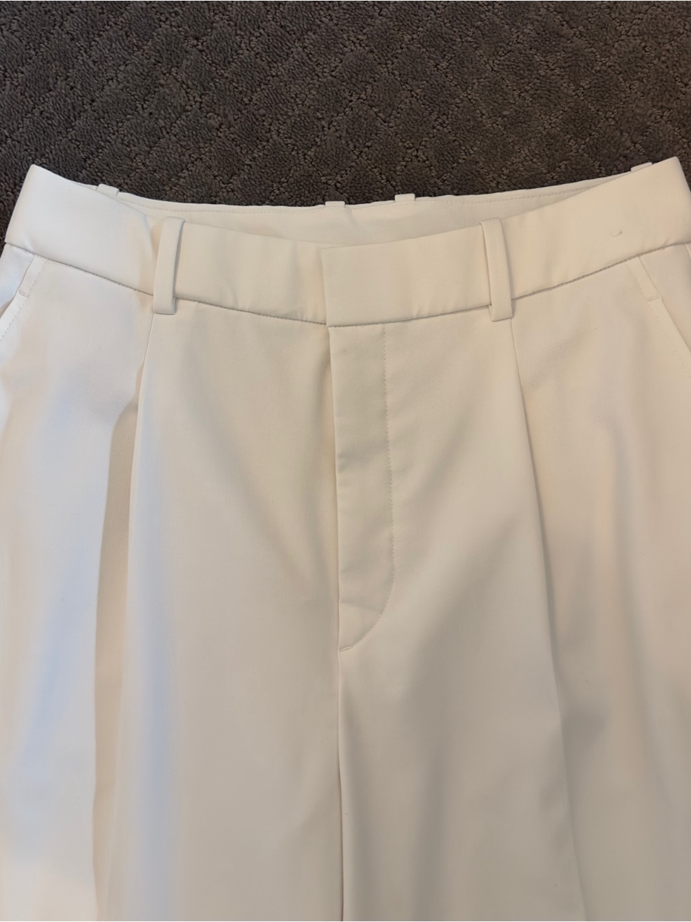 Uniqlo Off-White Wide-Leg Dress Pants - Picture 4 of 7
